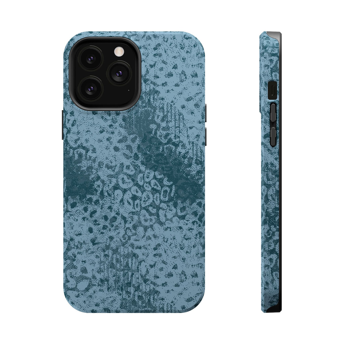 Blue Leopard MagSafe Tough iPhone Case