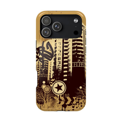 Brown City Tough iPhone Case