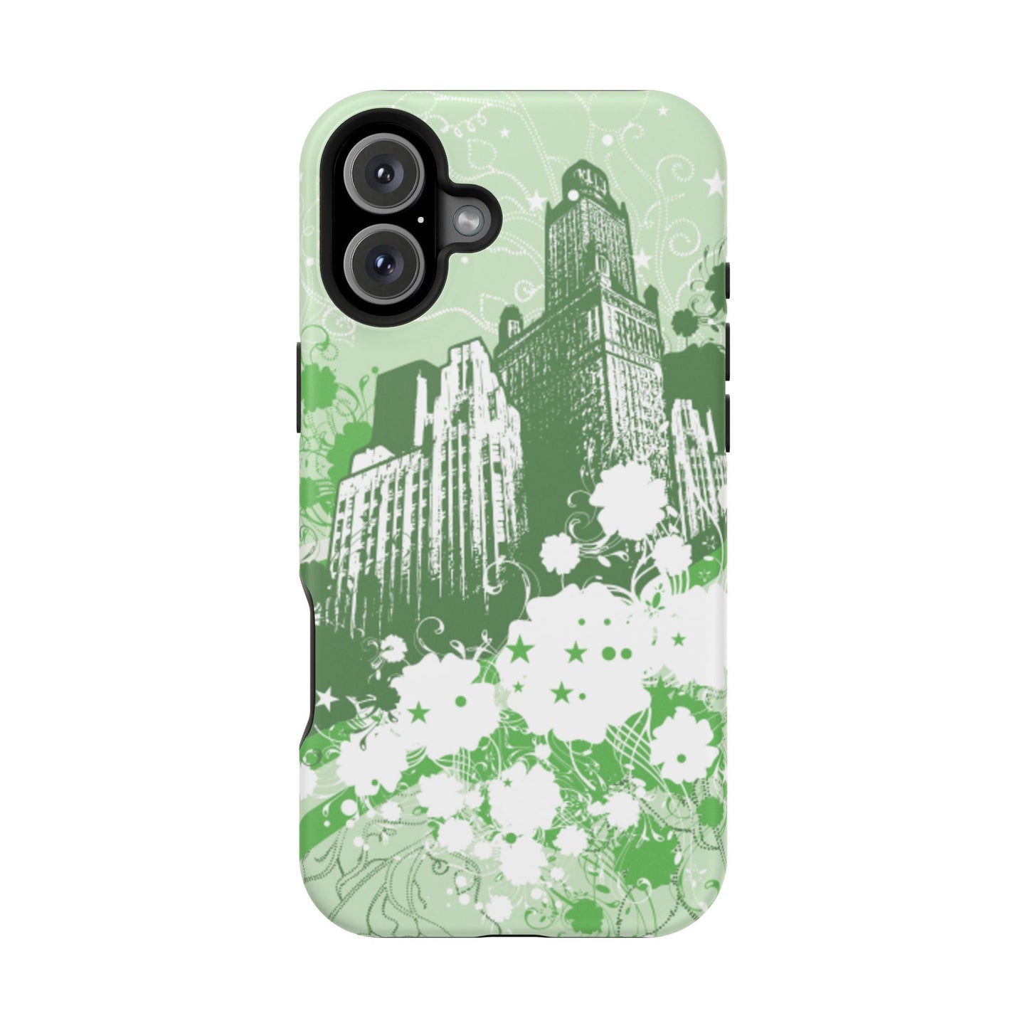 Green City Tough iPhone Case