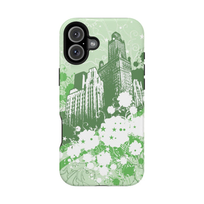 Green City Tough iPhone Case