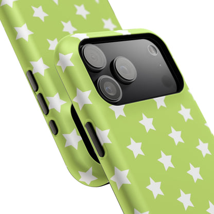 Green Stars MagSafe Tough iPhone Case