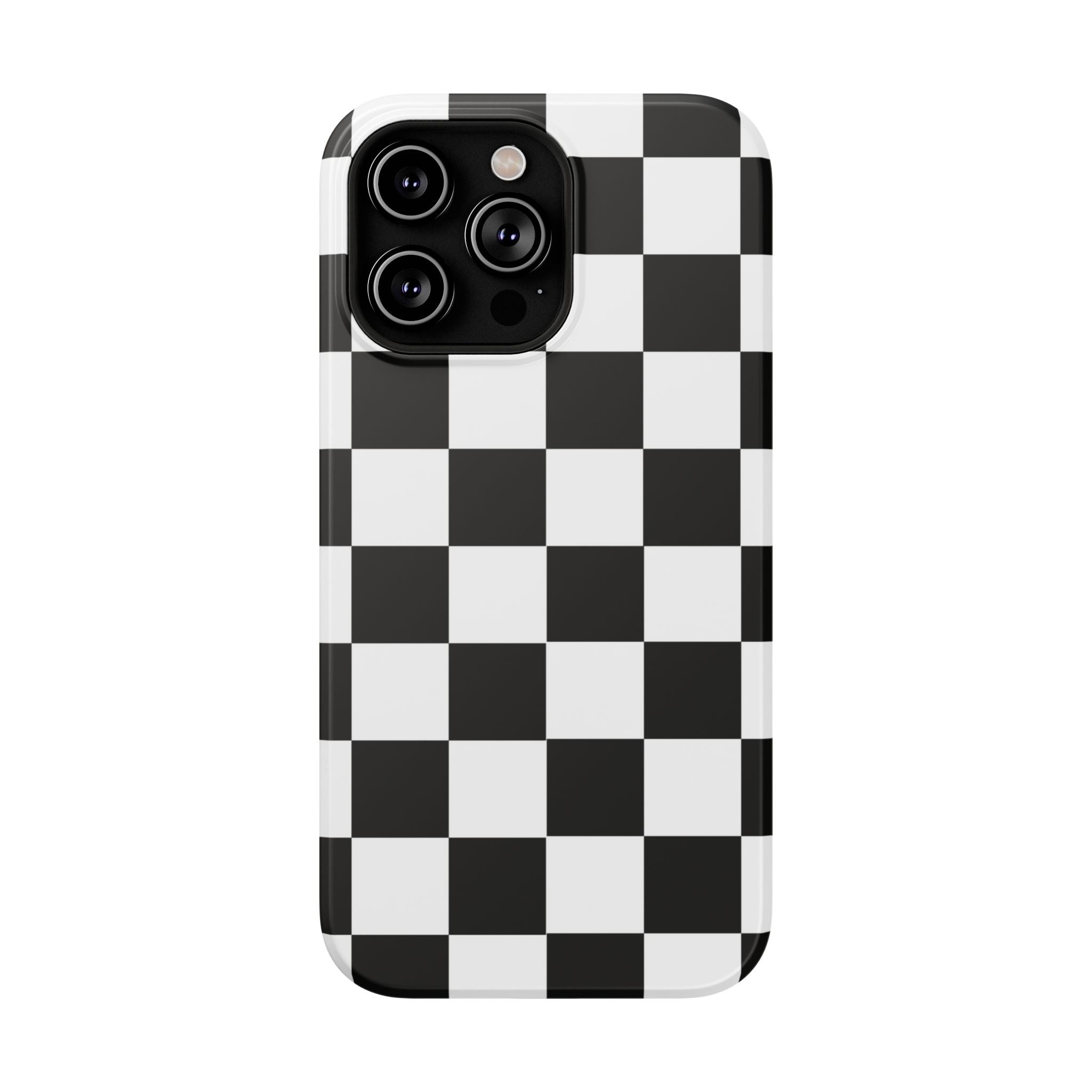 Black Grid Tough iPhone Case