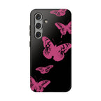 Pink Butterflies Tough Samsung Case