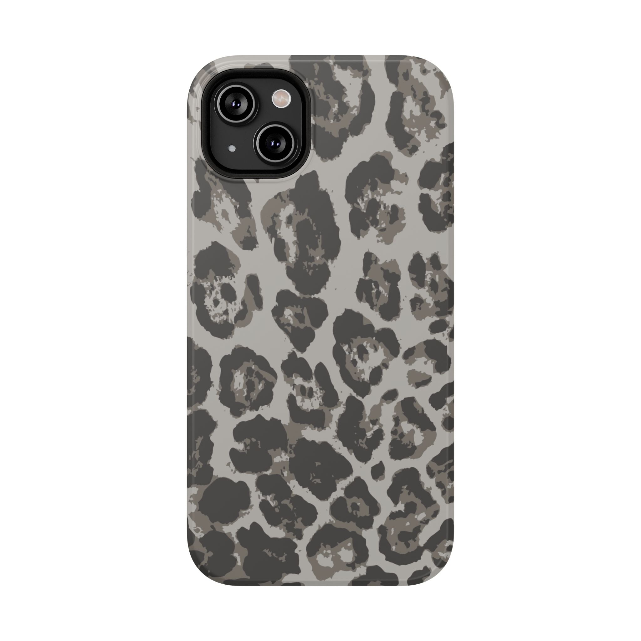 Grey Leopard Tough iPhone Case
