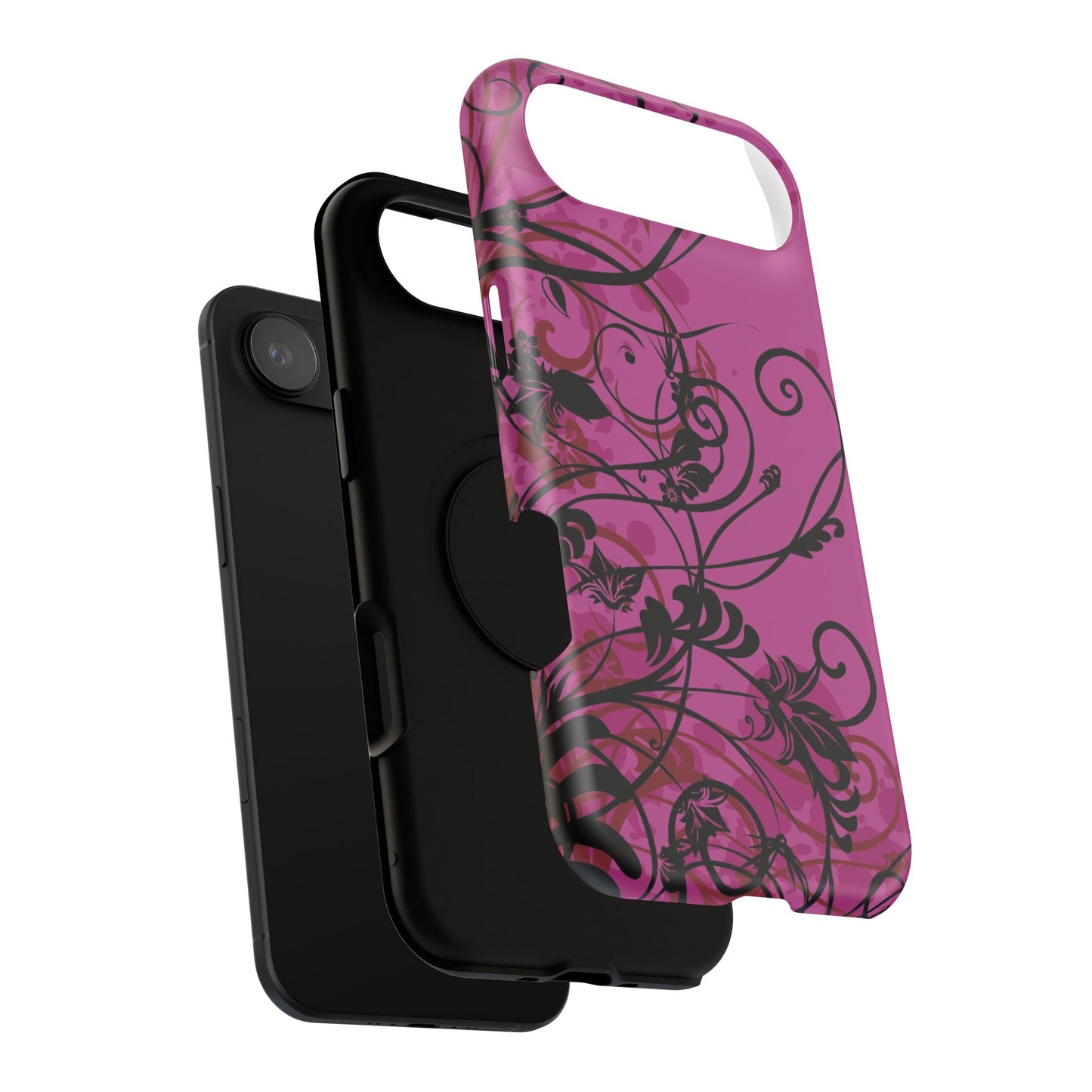 Midnight Petals Tough iPhone Case