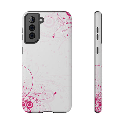 Pink Swirls Tough Samsung Case