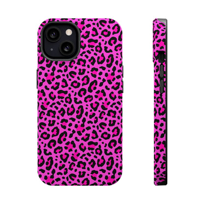 Pink Leopard MagSafe Tough iPhone Case