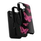 Pink Butterflies Tough iPhone Case
