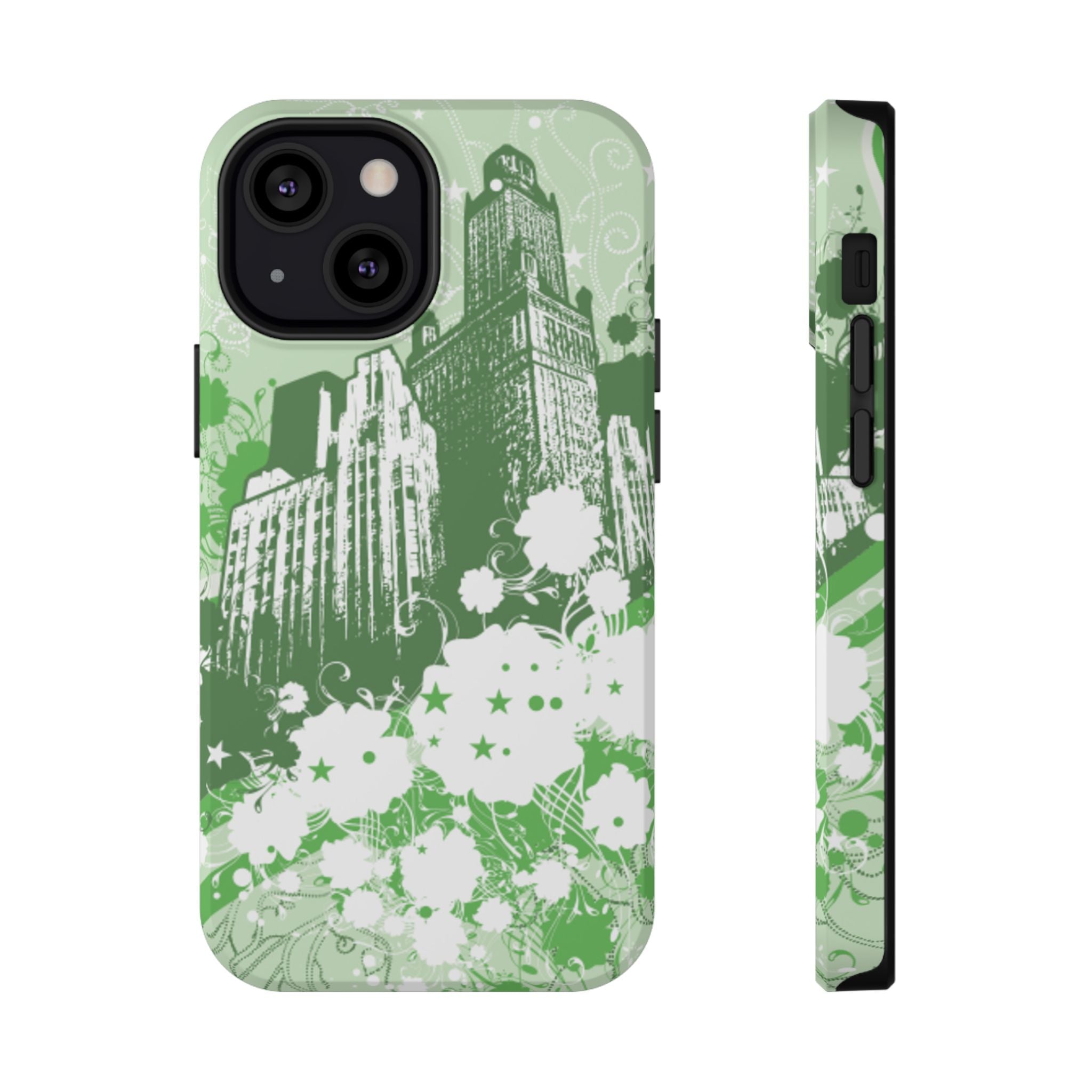 Green City Tough iPhone Case