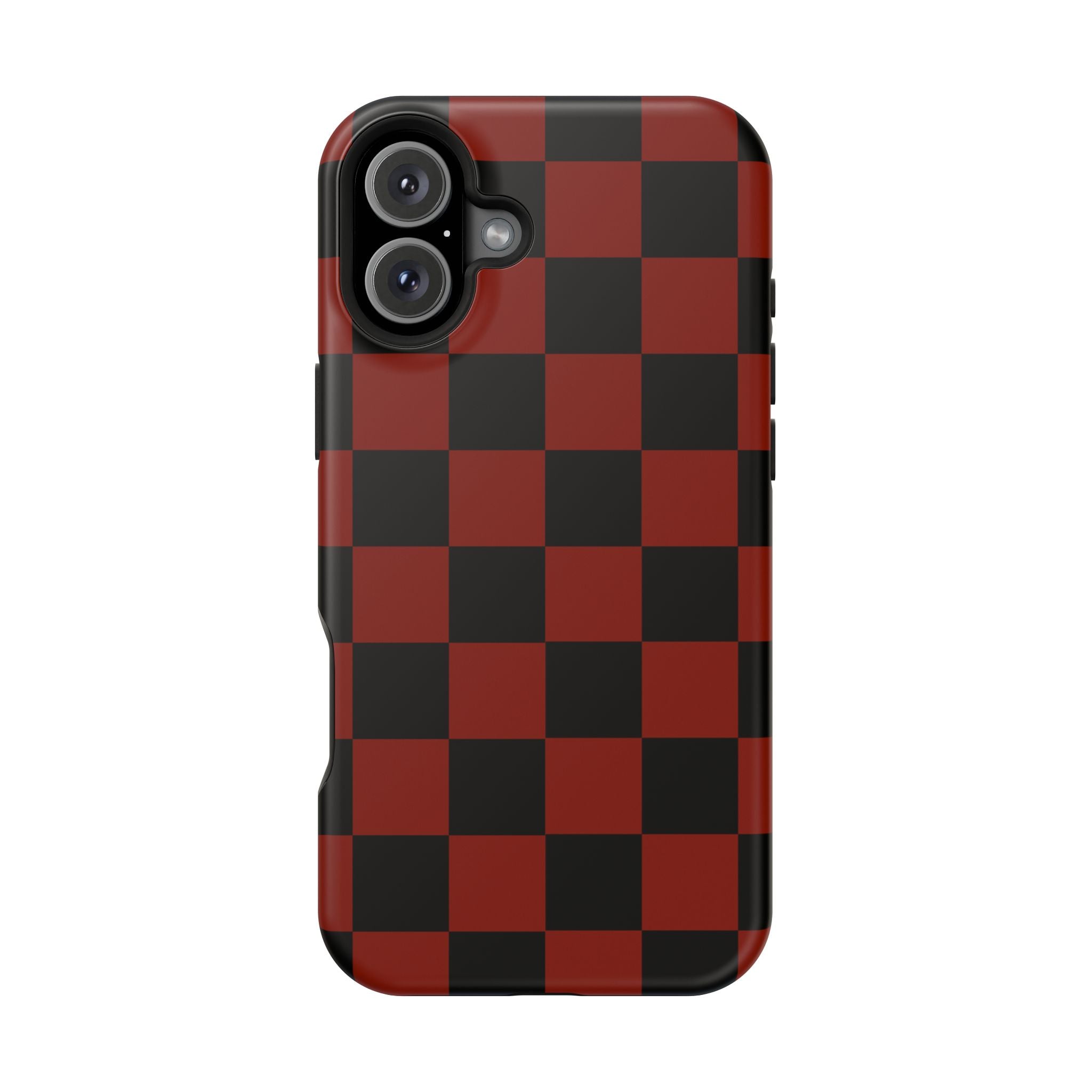 Red Grid Tough iPhone Case