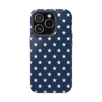 Deep Blue Stars MagSafe Tough iPhone Case
