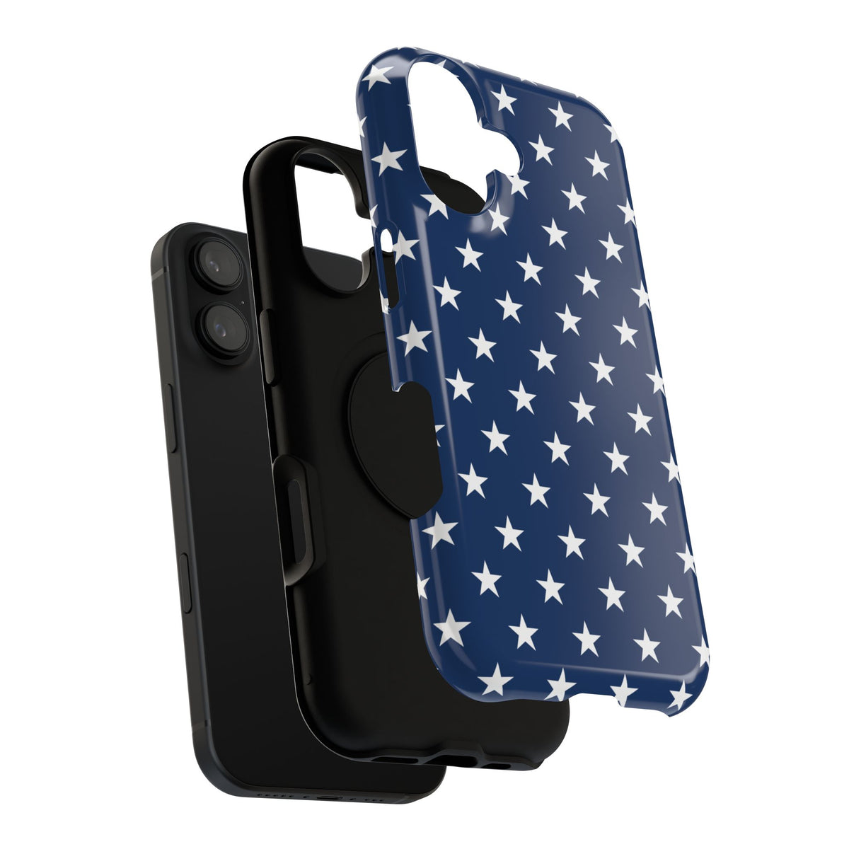 Deep Blue Stars Tough iPhone Case