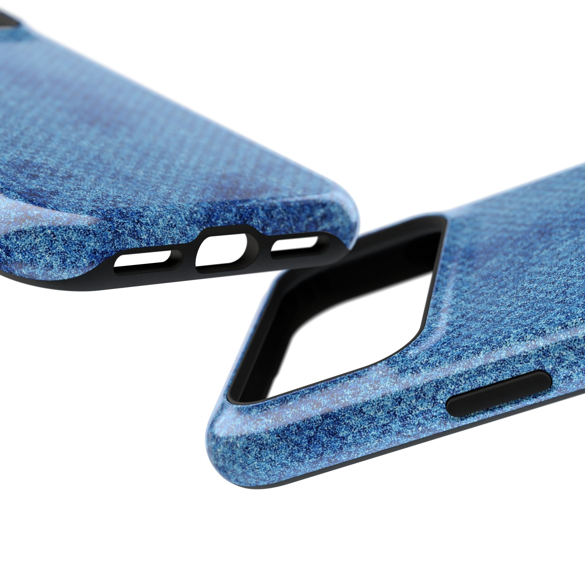 Blue Denim Tough iPhone Case
