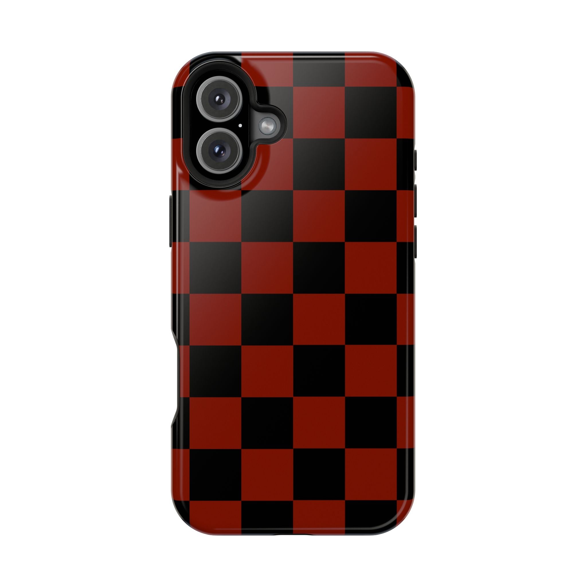 Red Grid Tough iPhone Case