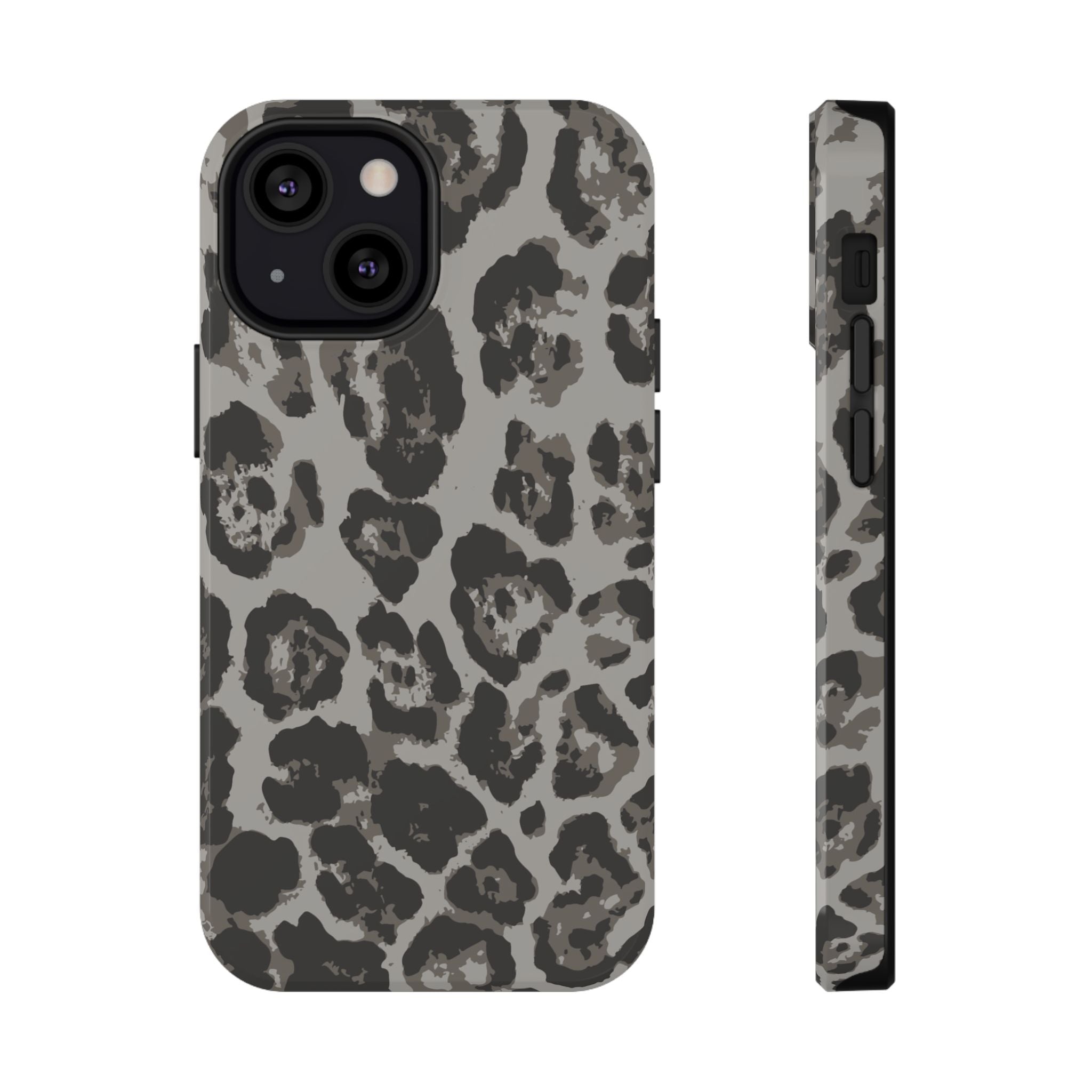 Grey Leopard Tough iPhone Case