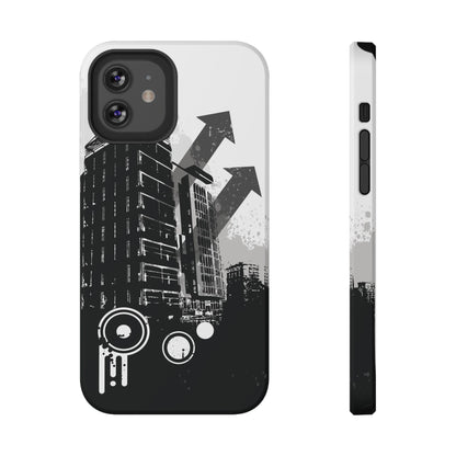 Monochrome City Tough iPhone Case