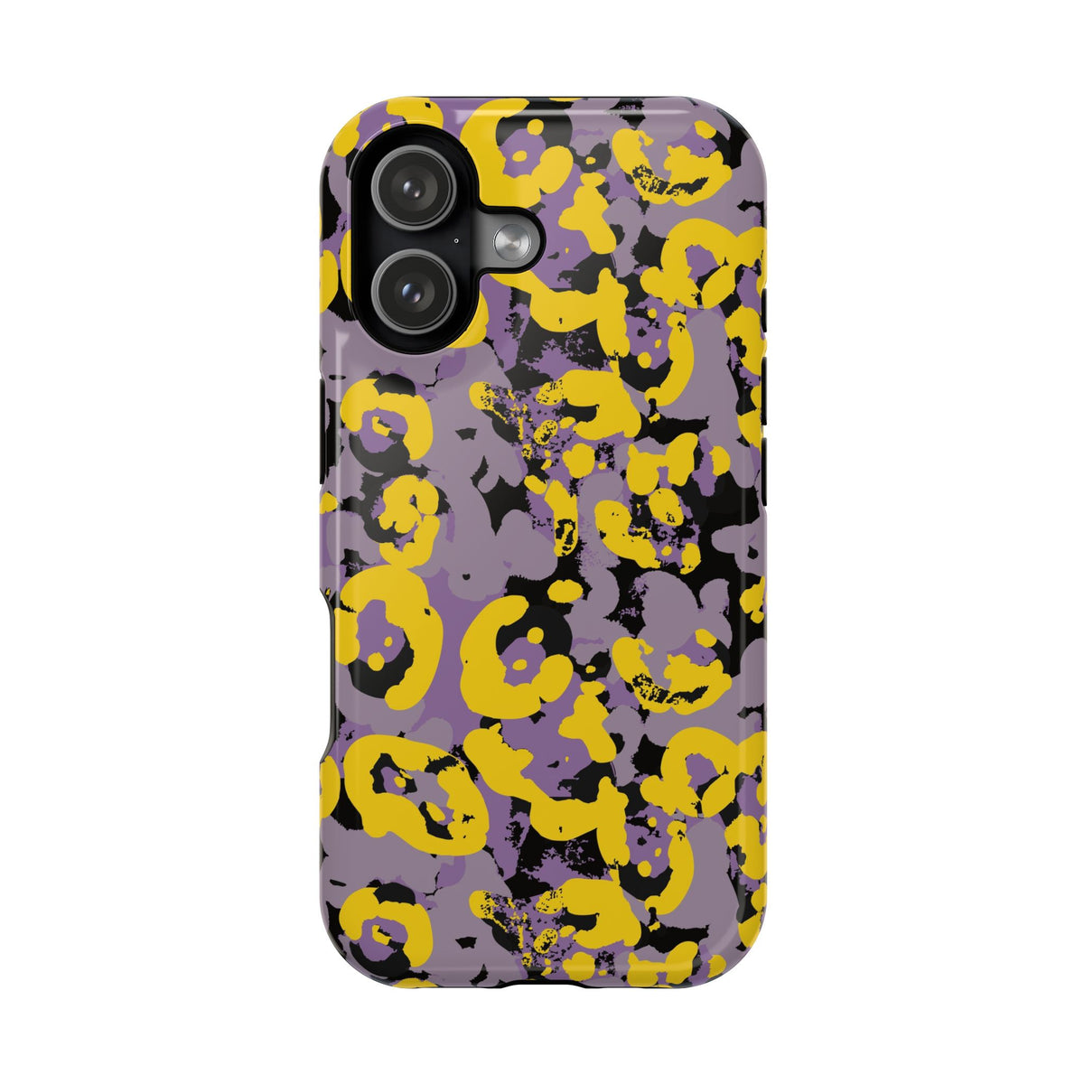 Yellow Leopard MagSafe Tough iPhone Case