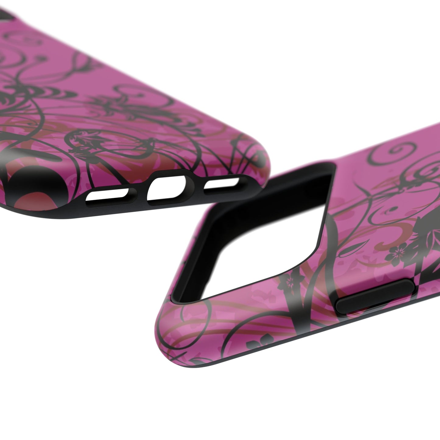 Midnight Petals Tough iPhone Case