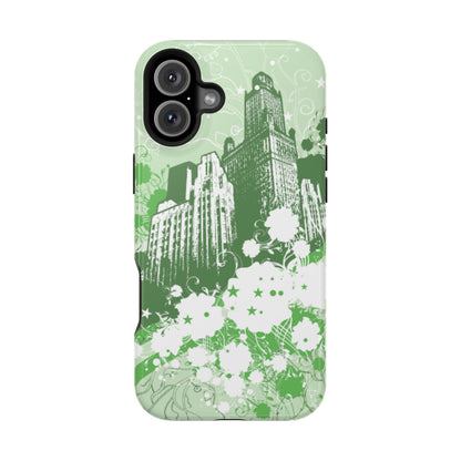 Green City Tough iPhone Case