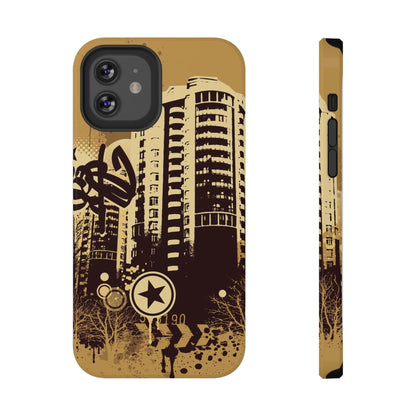 Brown City Tough iPhone Case