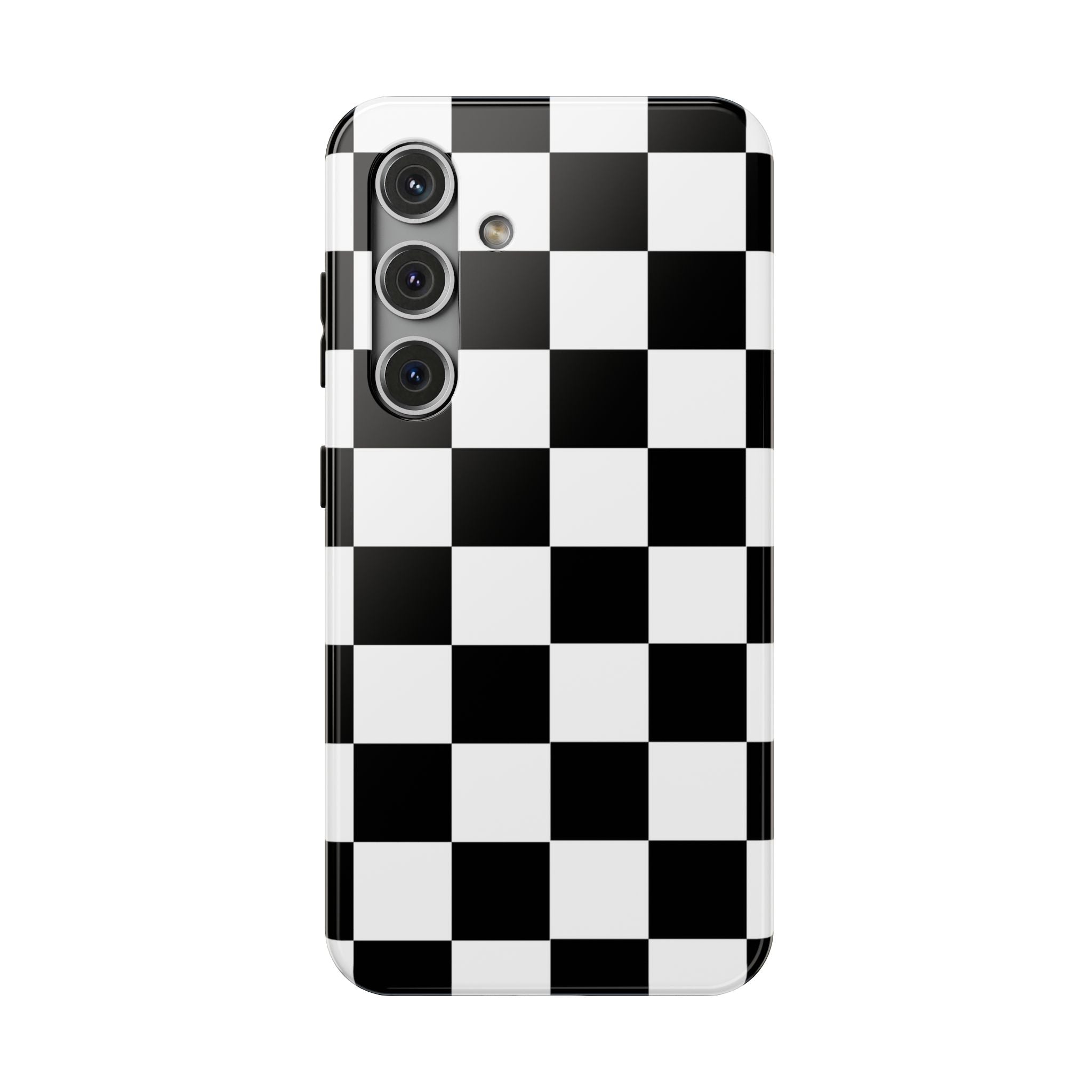 Black Grid Tough Samsung Case