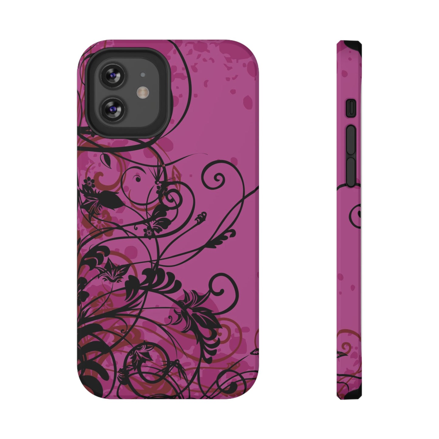 Midnight Petals Tough iPhone Case