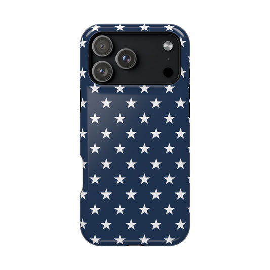 Deep Blue Stars MagSafe Tough iPhone Case
