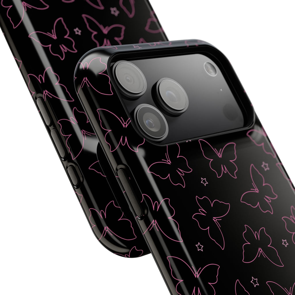 Midnight Flutter Tough iPhone Case