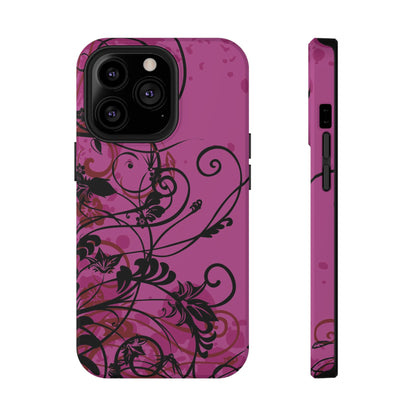 Midnight Petals Tough iPhone Case