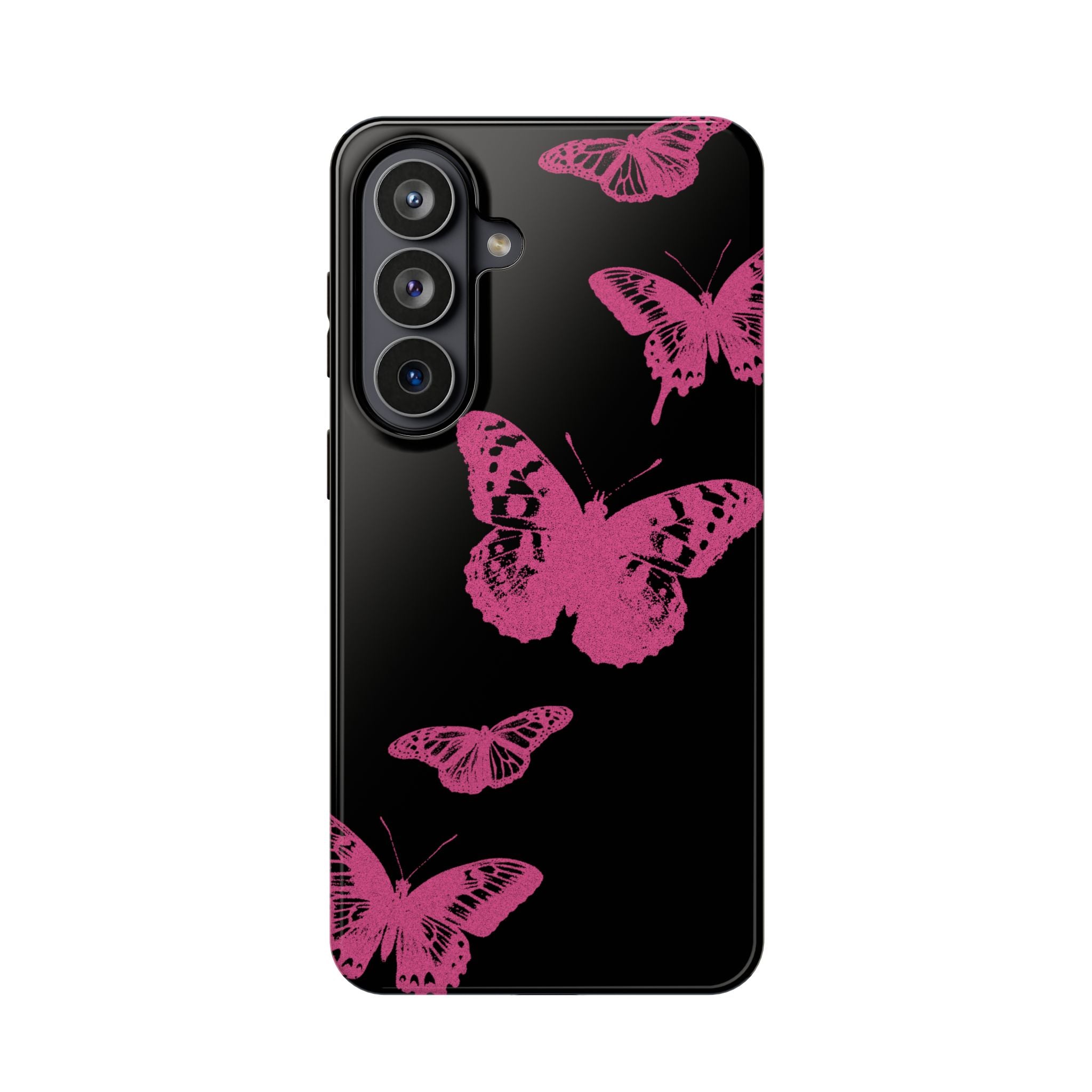 Pink Butterflies Tough Samsung Case