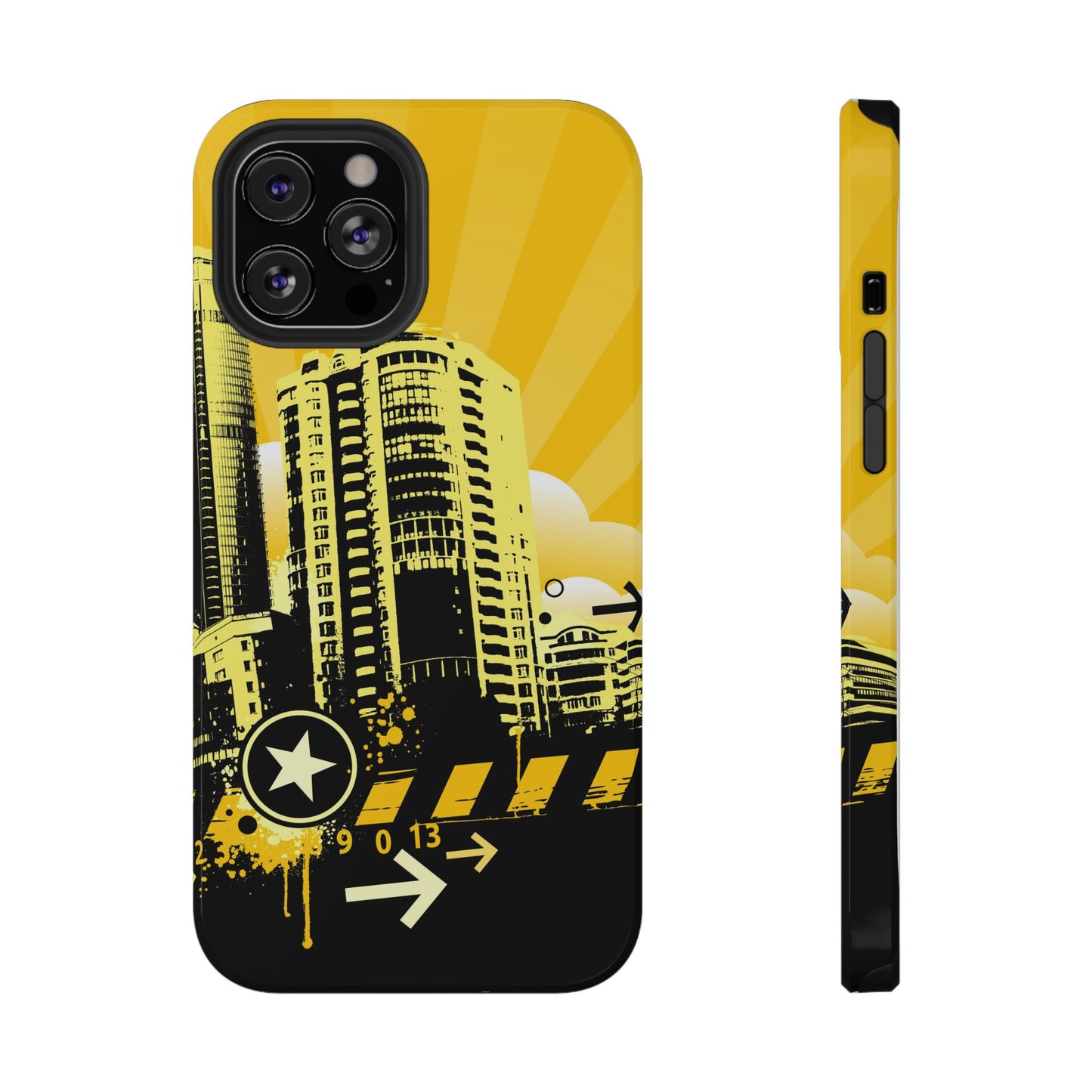 Yellow City Tough iPhone Case