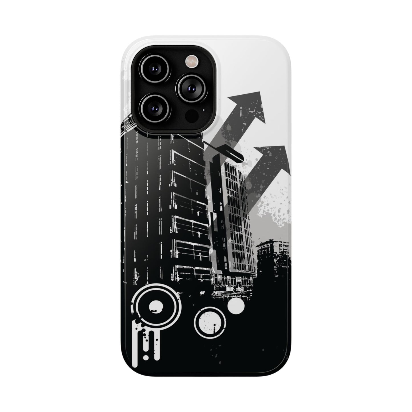 Monochrome City Tough iPhone Case
