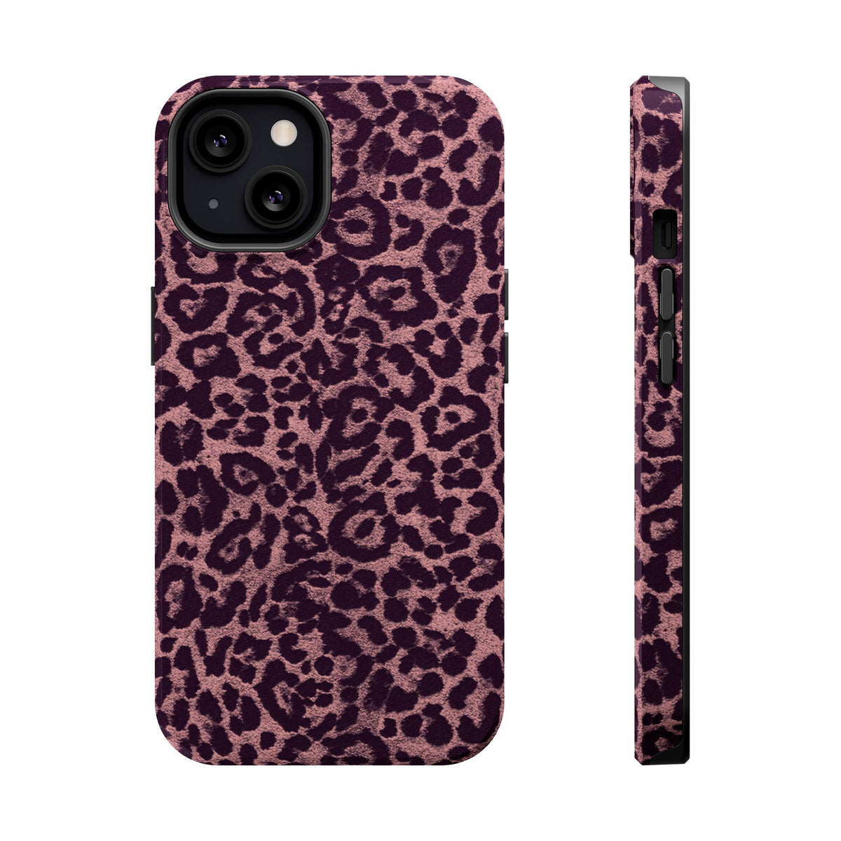 Purple Leopard MagSafe Tough iPhone Case