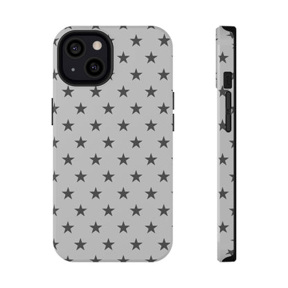 Grey Stars MagSafe Tough iPhone Case