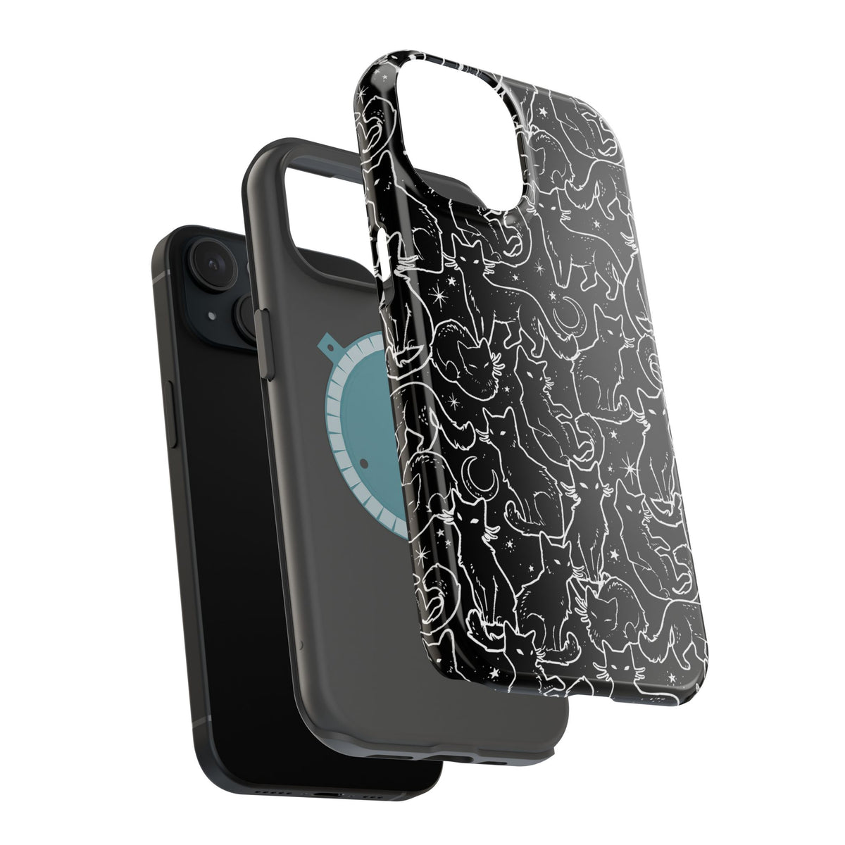 Black Cats MagSafe Tough iPhone Case