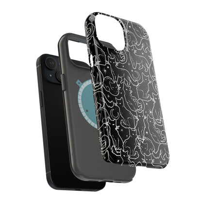 Black Cats MagSafe Tough iPhone Case