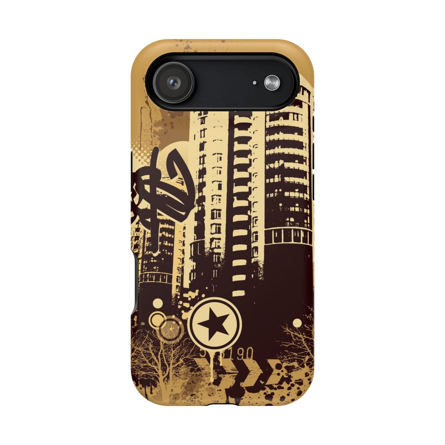 Brown City Tough iPhone Case