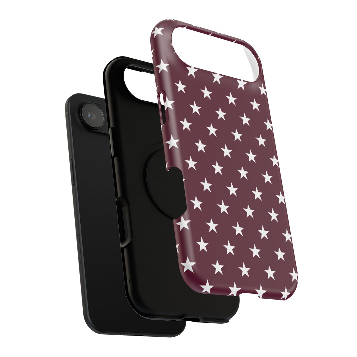 Maroon Stars Tough iPhone Case