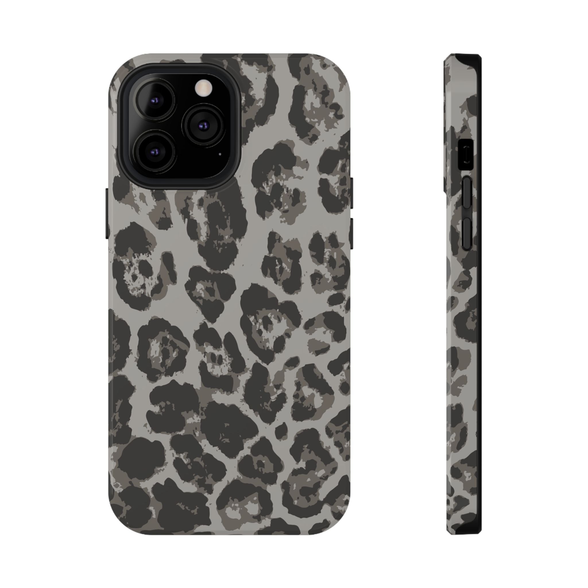 Grey Leopard Tough iPhone Case