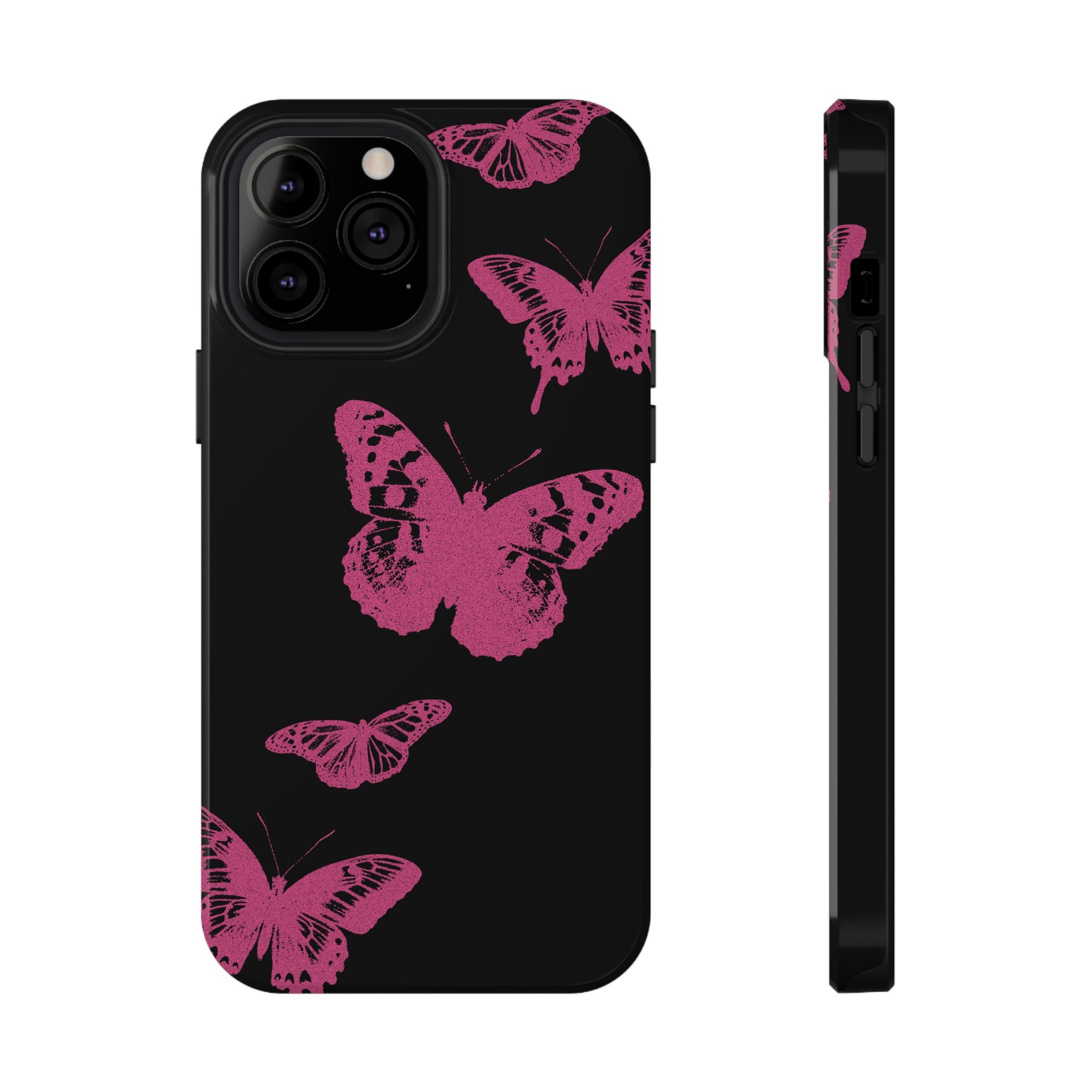 Pink Butterflies Tough iPhone Case