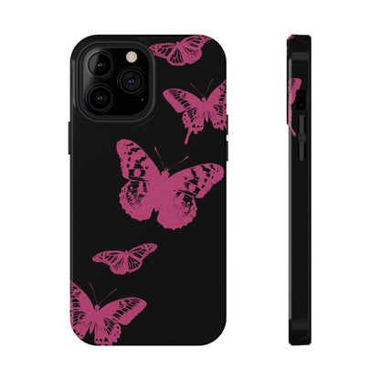 Pink Butterflies MagSafe Tough iPhone Case