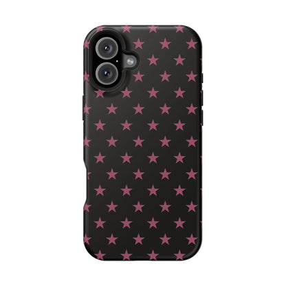 Burgundy Stars MagSafe Tough iPhone Case