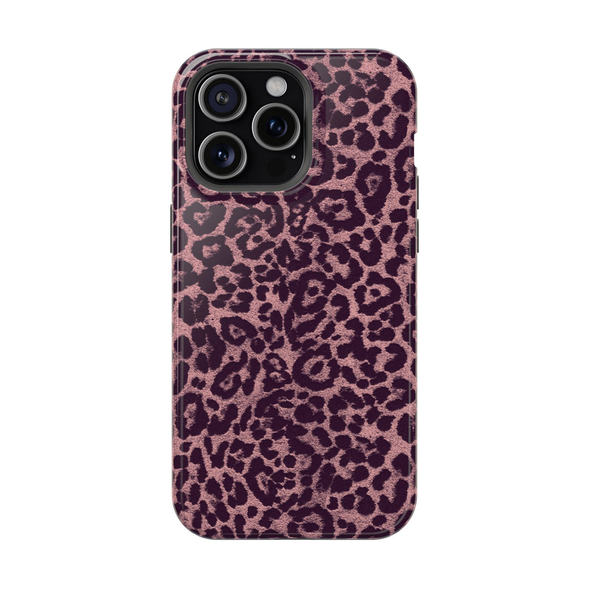 Purple Leopard MagSafe Tough iPhone Case