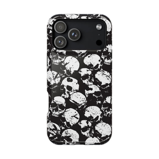 Skull Print MagSafe Tough iPhone Case