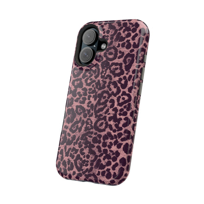 Purple Leopard MagSafe Tough iPhone Case