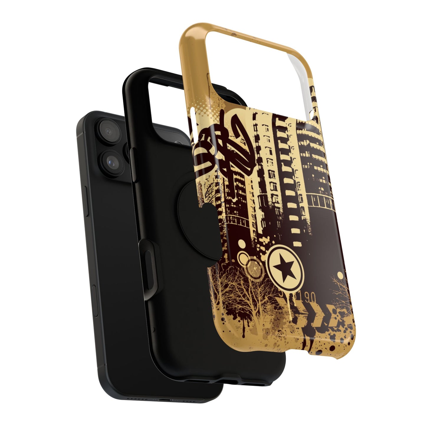 Brown City Tough iPhone Case