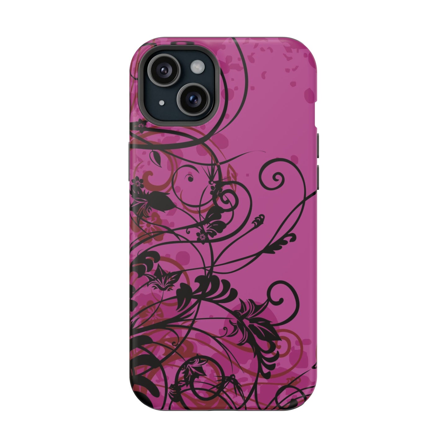 Midnight Petals Tough iPhone Case