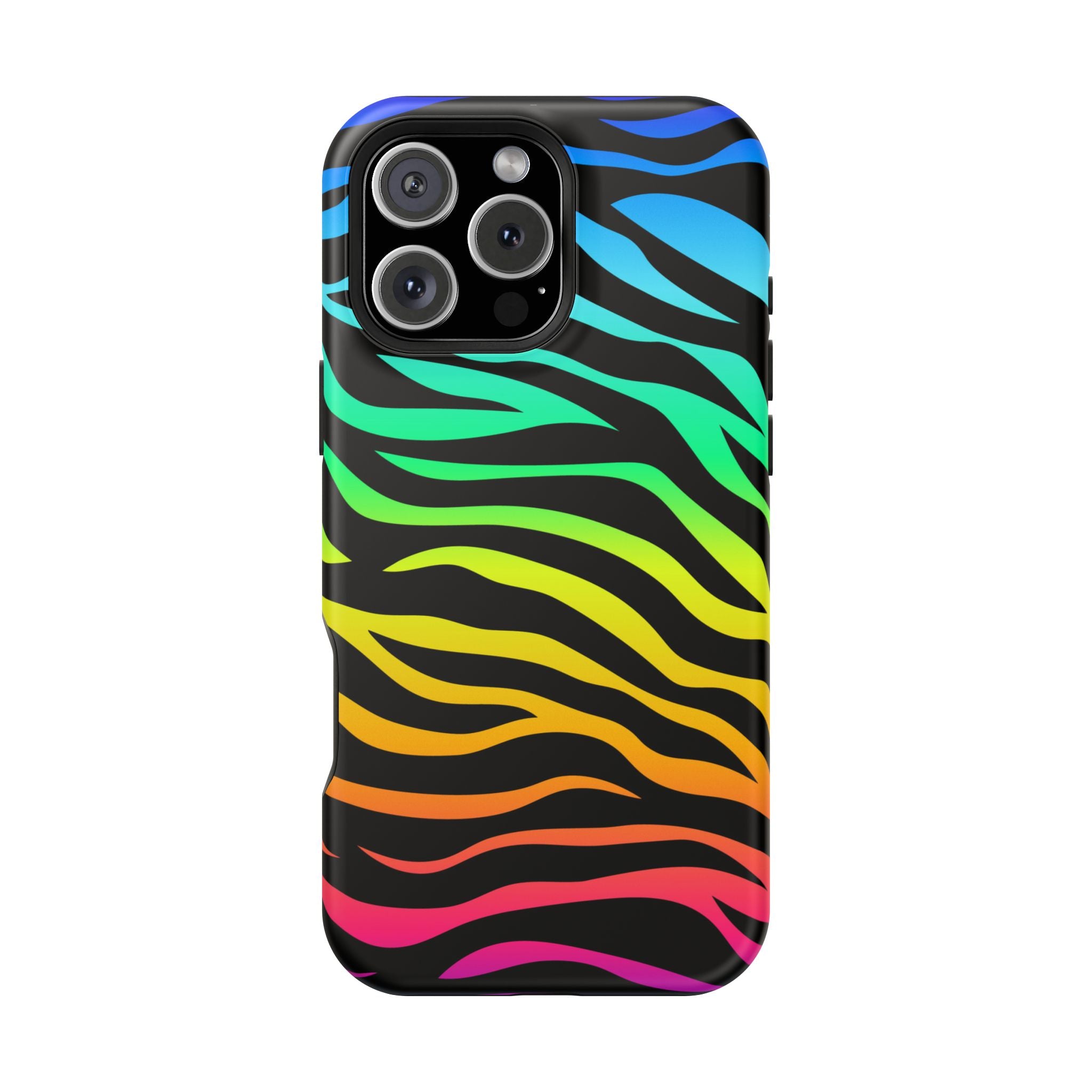 Neon Stripes Tough iPhone Case