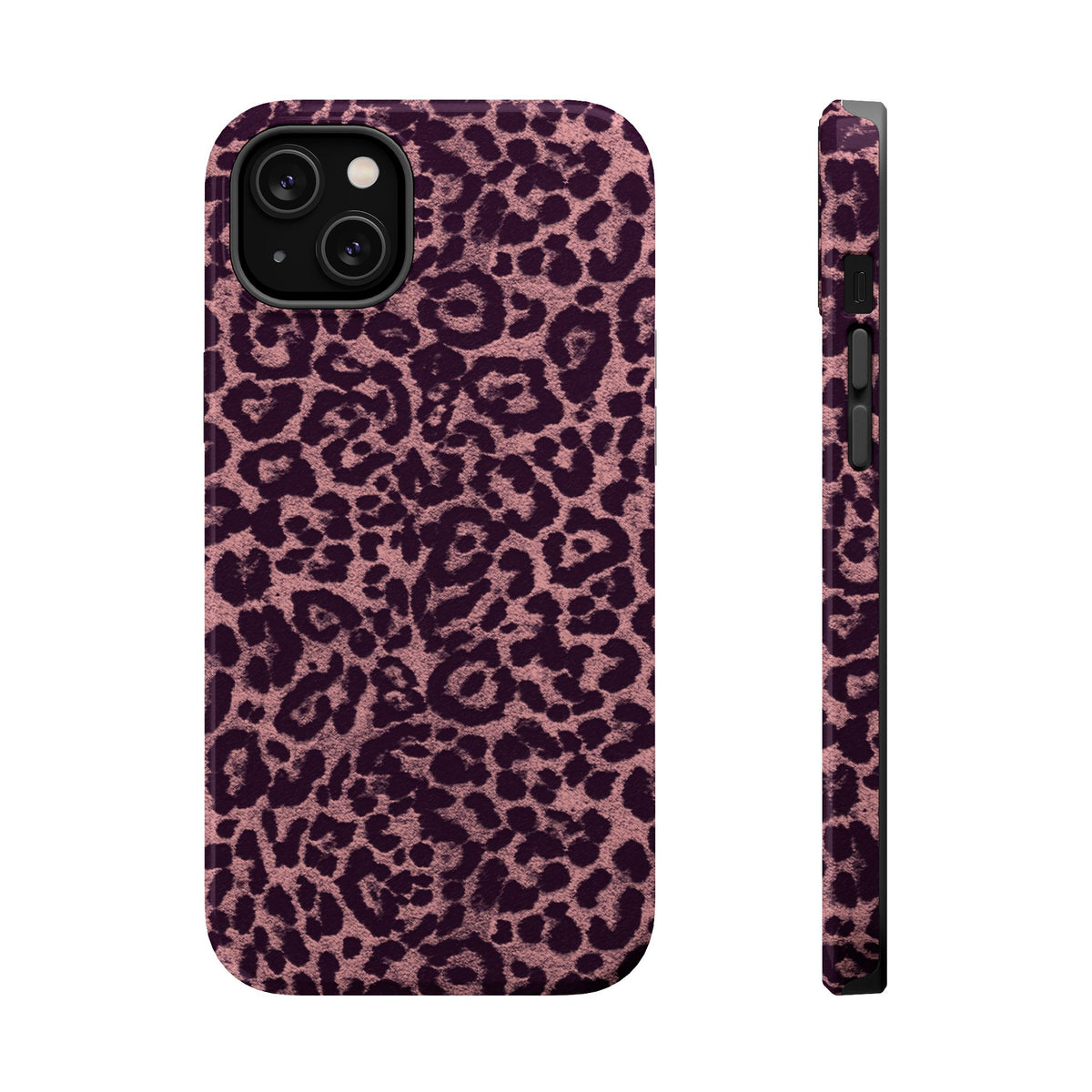 Purple Leopard MagSafe Tough iPhone Case