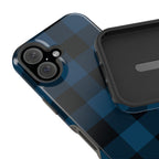 Blue Flannel Tough iPhone Case